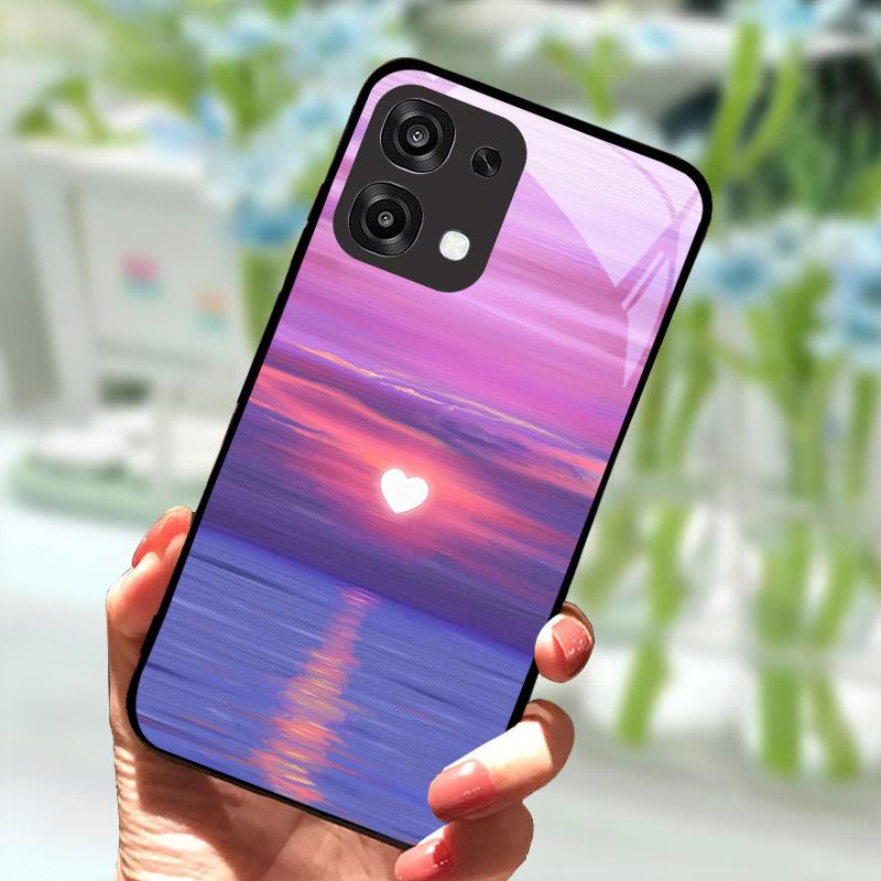 Tempered Glass Phone Case For OPPO A6 Pro A6Pro 5G CPH2781 Case Cool Fashion Painted Cover For Oppo F31 F 31 5G Back Cover Coque