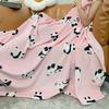 Cartoon Flannel Throw Blanket | Thick, Non-Shedding, All-Season Use for Dorms, Sofas, Cars