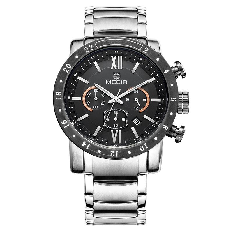 Men'S Multifunctional Watch Fashion Waterproof Luminous Quartz Men'S Watch 3008