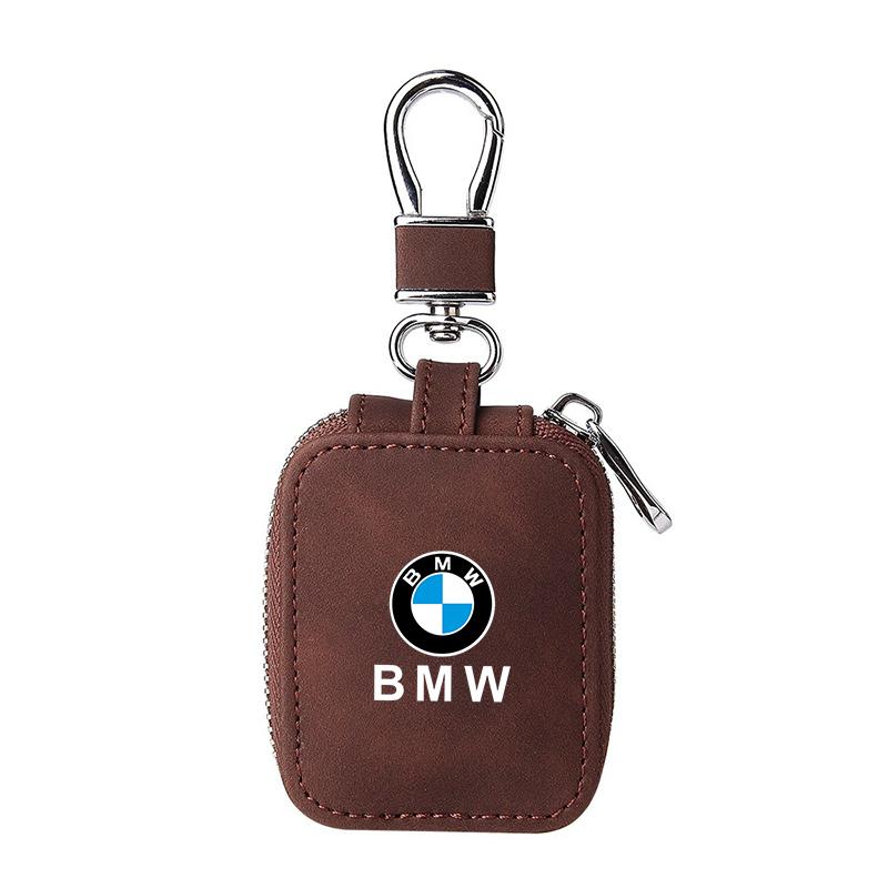 High-end Leather Car Logo Bluetooth Headset Box Protector Case For BMW 50th M M2 M3 M4 M5 M6 E46 E90 E60 F10 F30 E39 E36 F20 E87 GB1