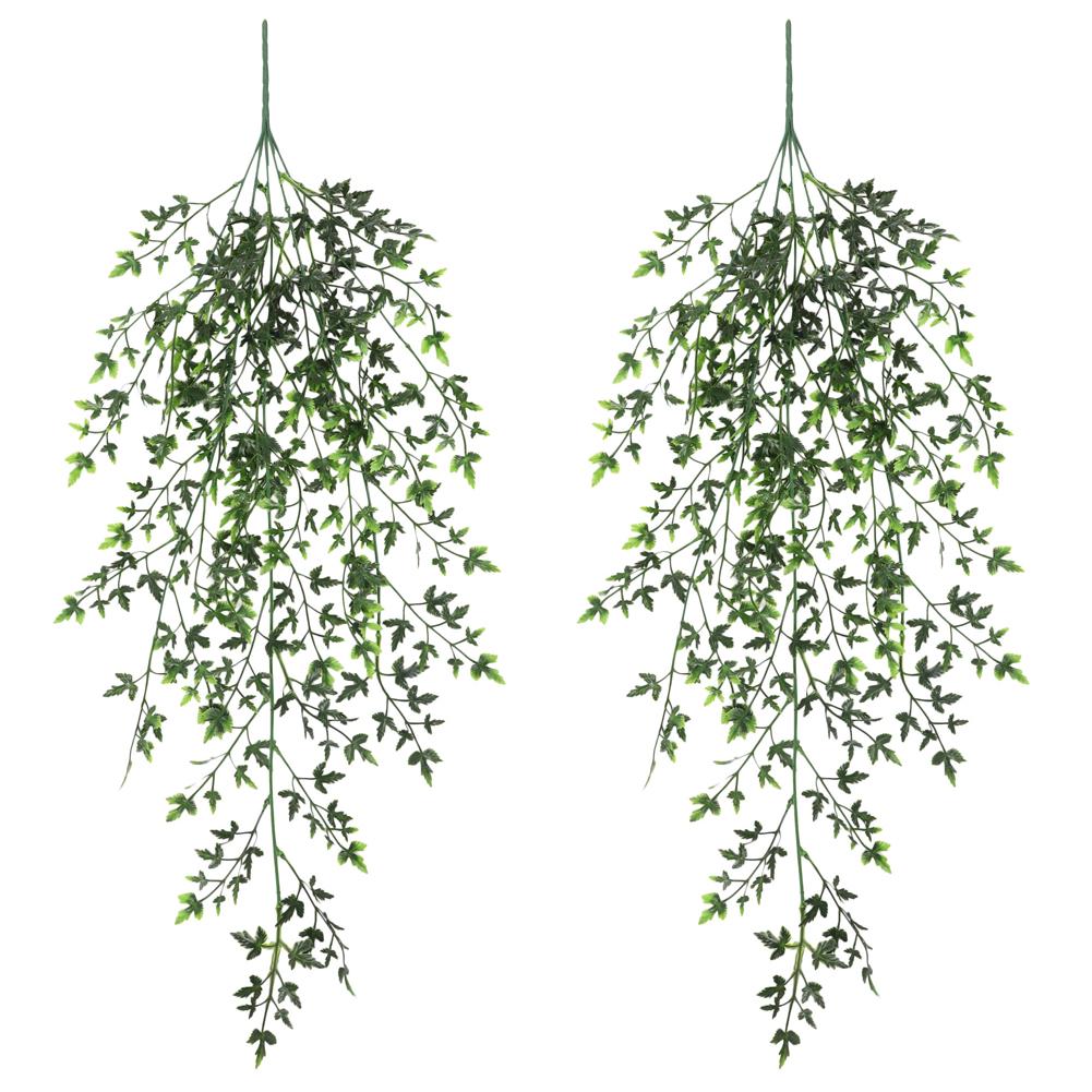 80cmPersian Fern Leaves Vines Home Room Decor Hanging Artificial Plant Plastic Leaf Grass Wedding Party Wall Balcony Decoration