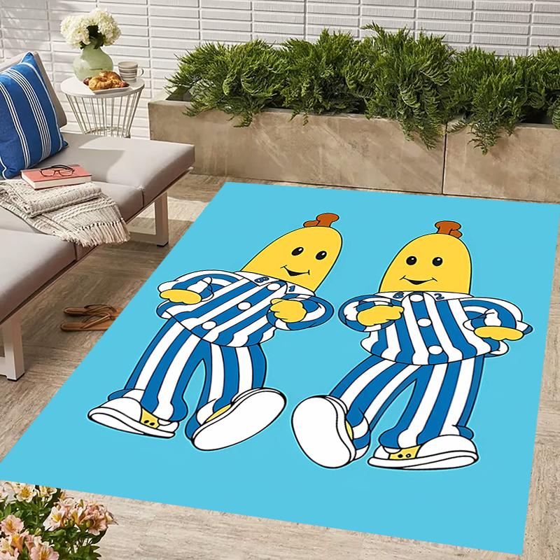 1pc Banana Design Area Rug - Non-Slip, Soft & Cozy Floor Mat for Living Room, Bedroom, Office - Indoor/Outdoor Decorative Carpet