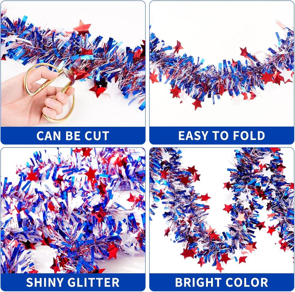 1 Satz Dekorationen zum Unabhängigkeitstag - für Gedenkfeier - festliche Artikel für drinnen und draußen