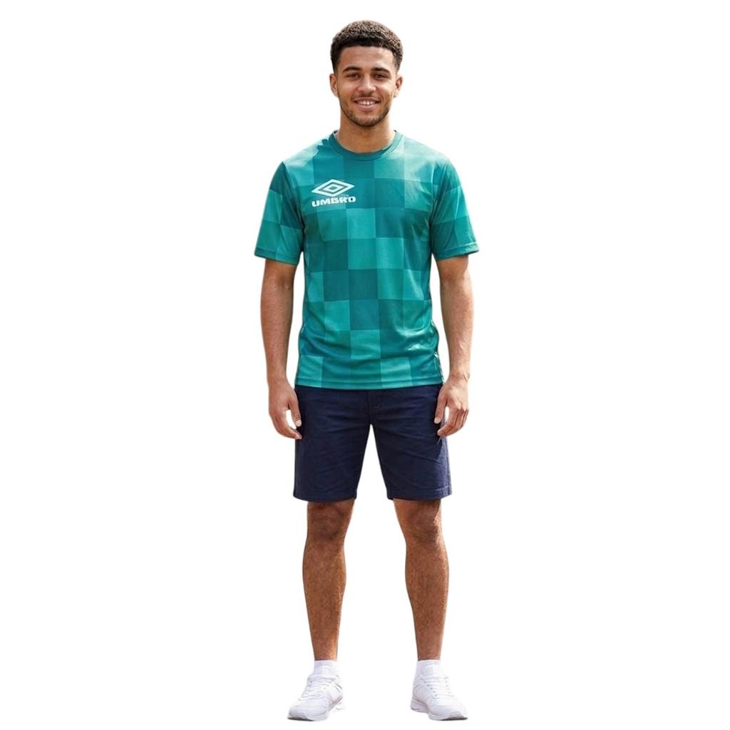 Umbro Mens Checkerboard Logo T-Shirt