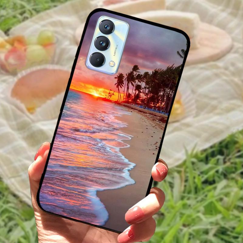 Für Realme GT Master Edition Hülle Marmor bemaltes Cover Weiches Silikon Stoßfeste Handyhülle Für Realme GT Master Hülle Bumper