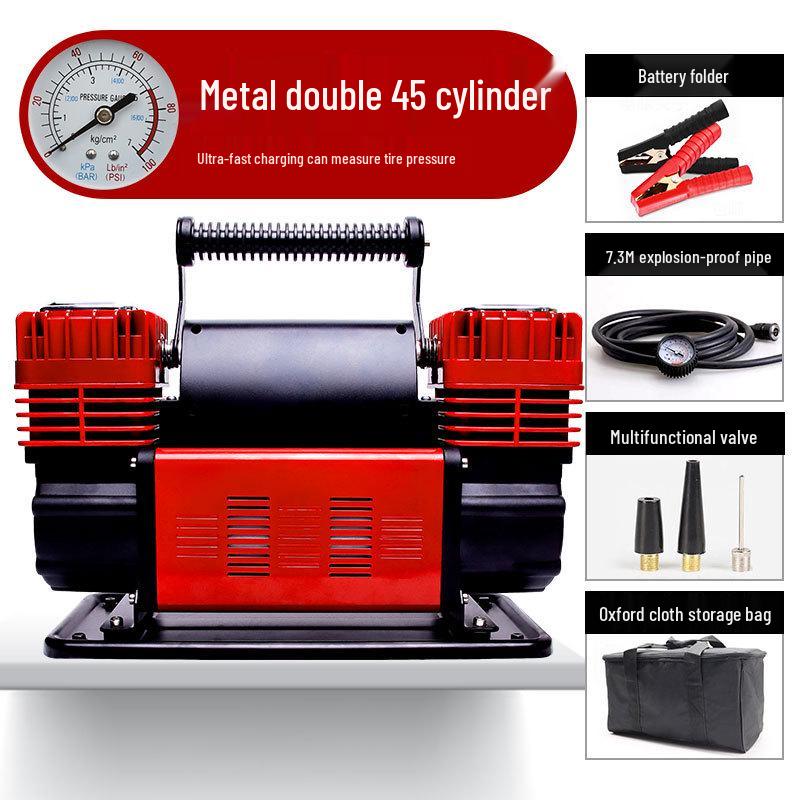 

Двухцилиндровый воздушный насос высокого давления для внедорожной и сельскохозяйственной техники