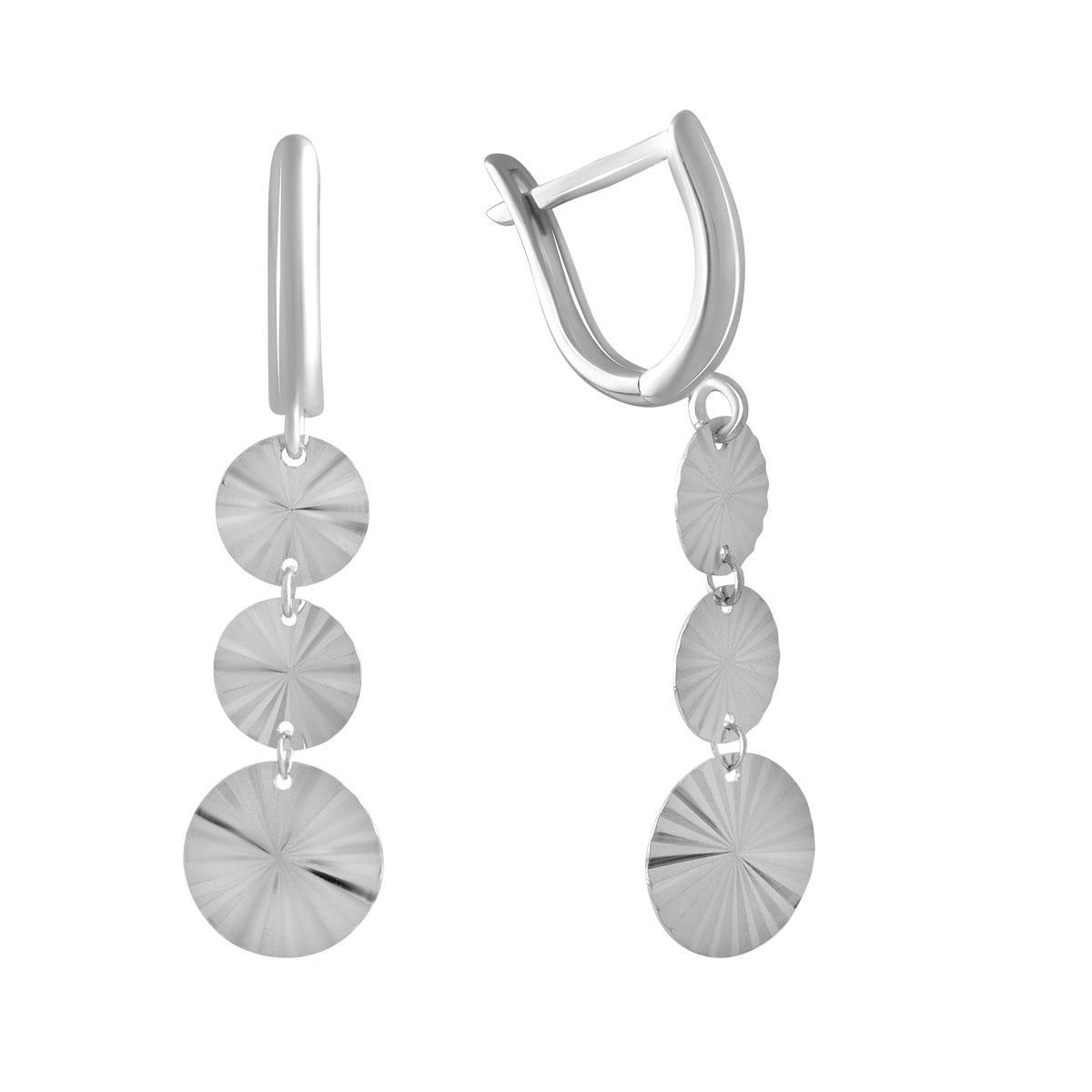 

Золоті сережки з аметистом і фіанітами. Золото 585 проби. (213275202)