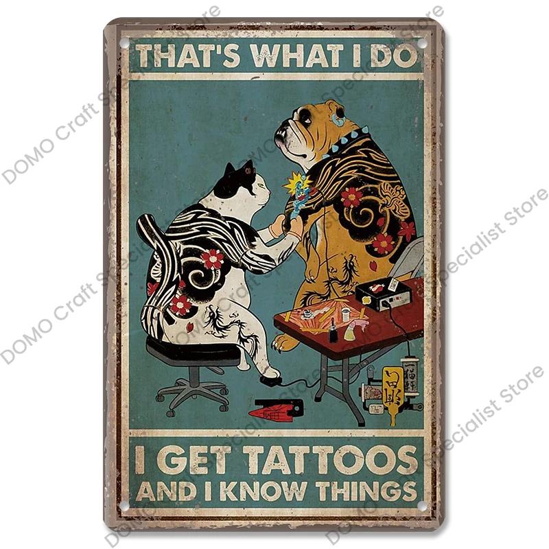 Pet Dog Dachshund Plaques Vintage Metal Plate Drink Coffee Wine Read Book Metal Tin Signs Wall Decor for Bar Pet Shop House