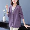 Spring Autumn Knitted Cardigan Outerwear Knitted Sweater Top Plus Size Sweater