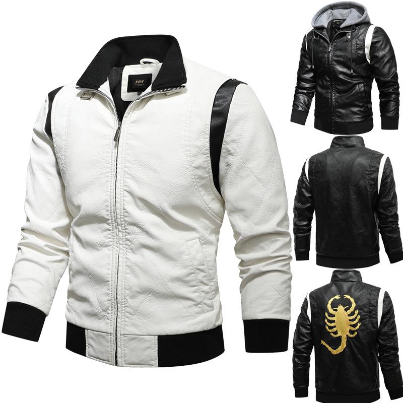 Men 'S Leather Jacket European And American Large Size Boys Pu Leather Jacket
