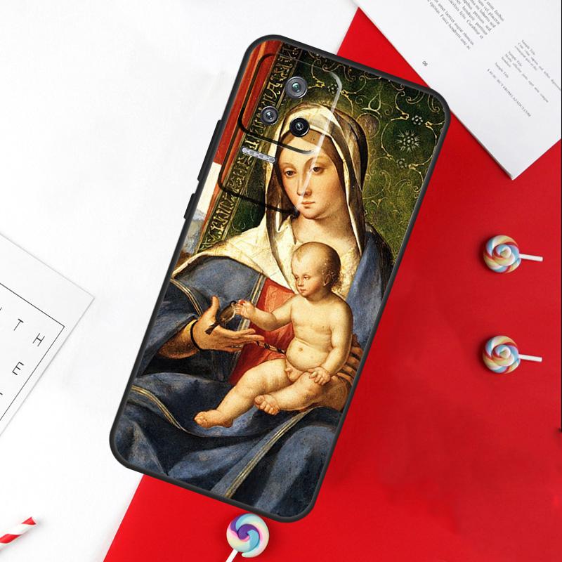 Immaculate Virgin Mary Jesus Cover For Xiaomi 13T 11T 12T 14T Pro 13 14 15 Ultra POCO X7 Pro X3 X5 X6 F5 F6 M6 Pro Case