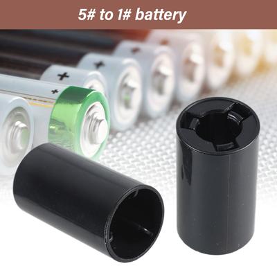 5pc AA To C Cell Battery Converter Shell Easy Use C Size Battery Adapter Spacers Case for Household Office Devices