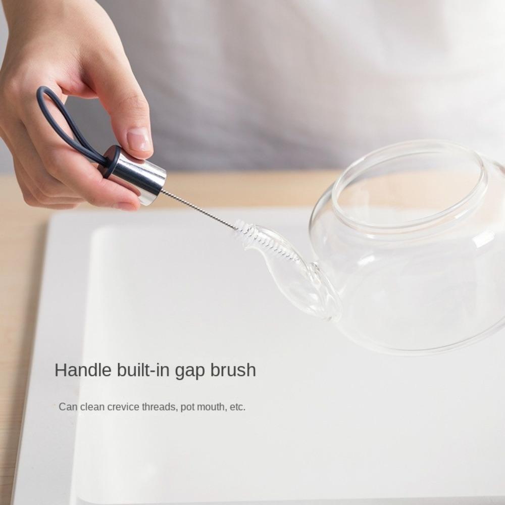 Portable Milk Bottle Brush Multi-functional Cup Scrubber Convenient Glass Cup Washing Brush  Home