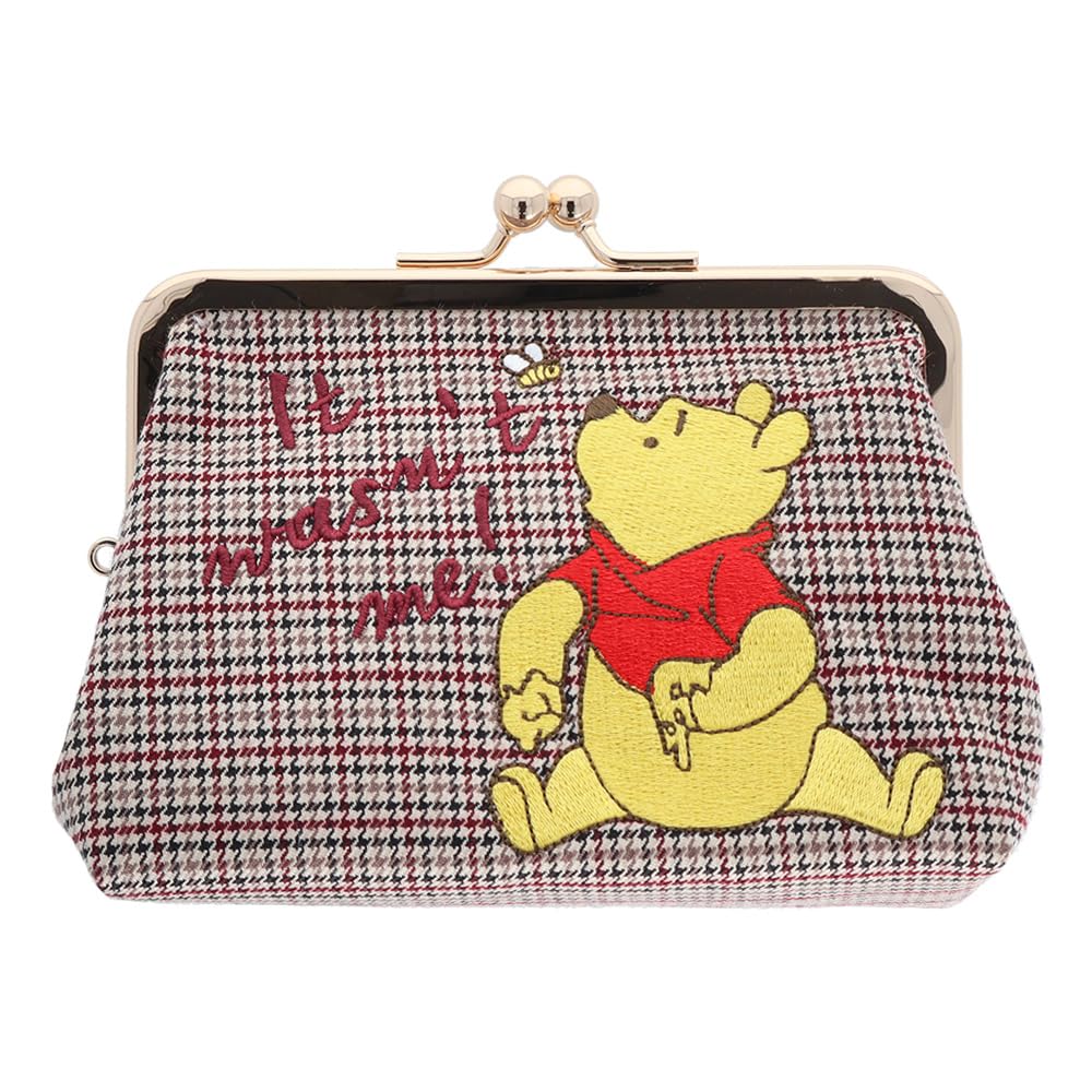 

Sunstar Stationery Disney Clasp Closure Winnie the Pattern S2321882 Pouch, Embroidered, Pooh, B,