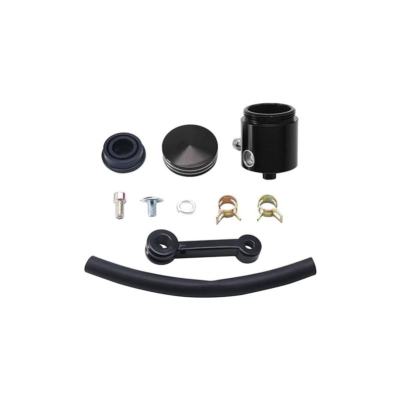 Universal Motorcycle Aluminum Brake Fluid Reservoir Brake Clutch Pump Reservoir Master Cylinder Fluid Oil Reservoir Cup