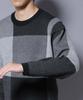 Nano Universe Block Check Crew Neck Size L Men's Knit, (140), Green, 672-5222209