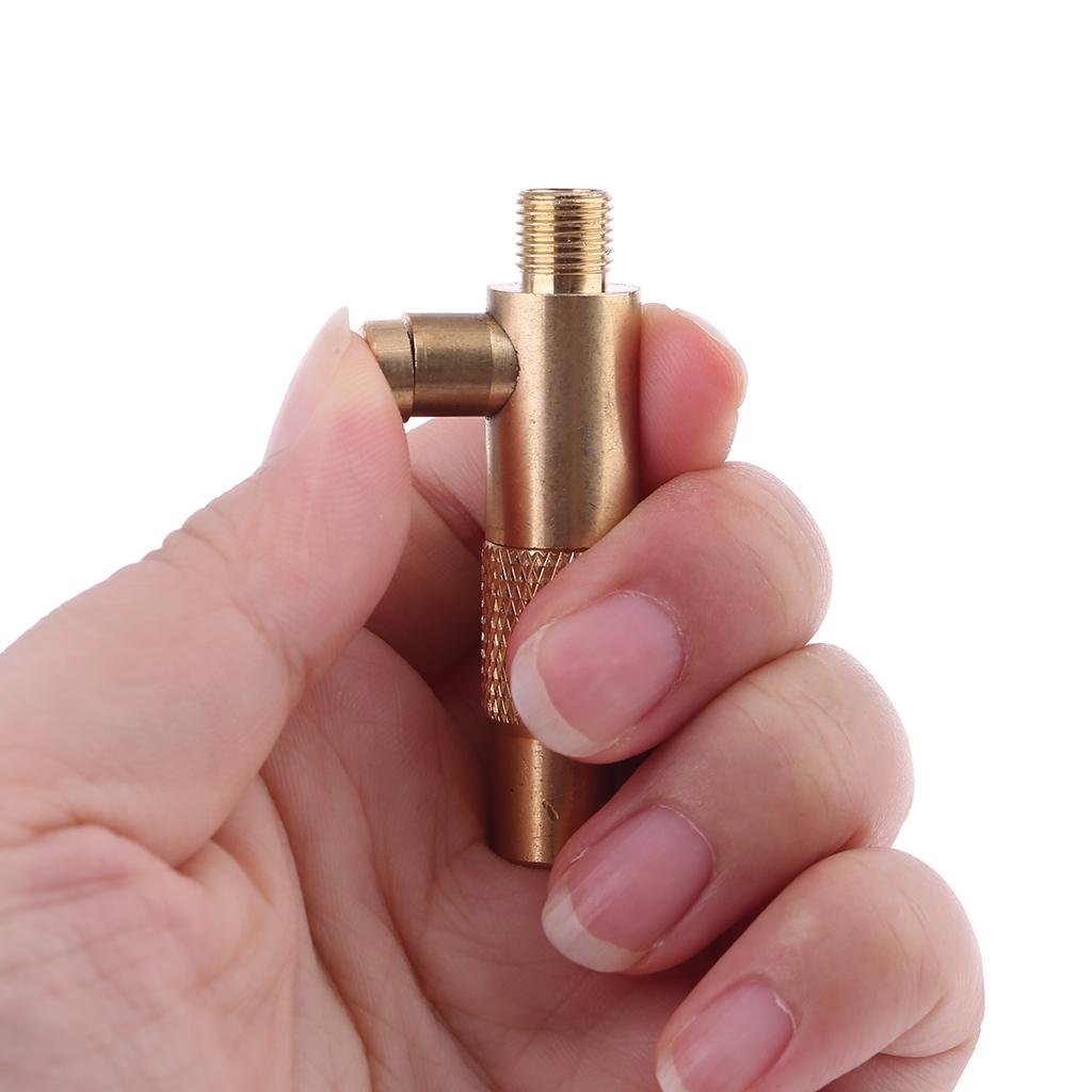 Brass Mini Air Compressor Portable Automotive Car Tire Deflation Connector Screw-in Type for Hose Repair Inflate Chuck