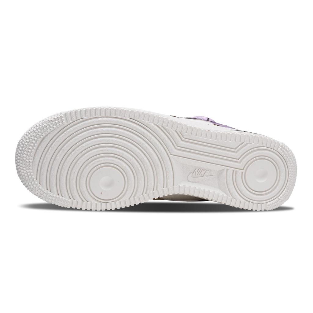 Nike Air Force 1 Fialový Leopard Umělá Kůže Odpružení Lehké Nízké Skateboardové Boty Unisex Bílá Fialová FV3654-111(team1333--BOX2)