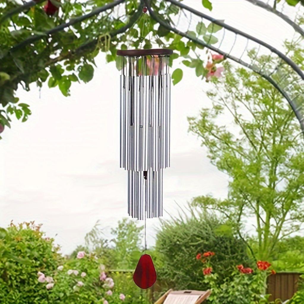 27-Tube and Rosewood Wind Chimes for Garden Decoration