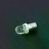 5Pcs LED E10 DC3V 5V 6V 12V 24V Screw Bulb Warning Signal Bulb E10 Instrumentation Bulb Indicator White Auto Interior Light