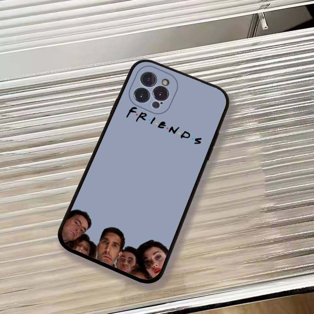 Hot TV Show F-Friends Phone Case For iPhone 17,16,15,14,13,12,11 Plus,Pro Max,XS,Soft Black Cover