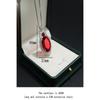 925 Sterling Silver Classic Fashion Red Zircon Full Diamond Necklace Birthday Anniversary Anniversary Party Gift