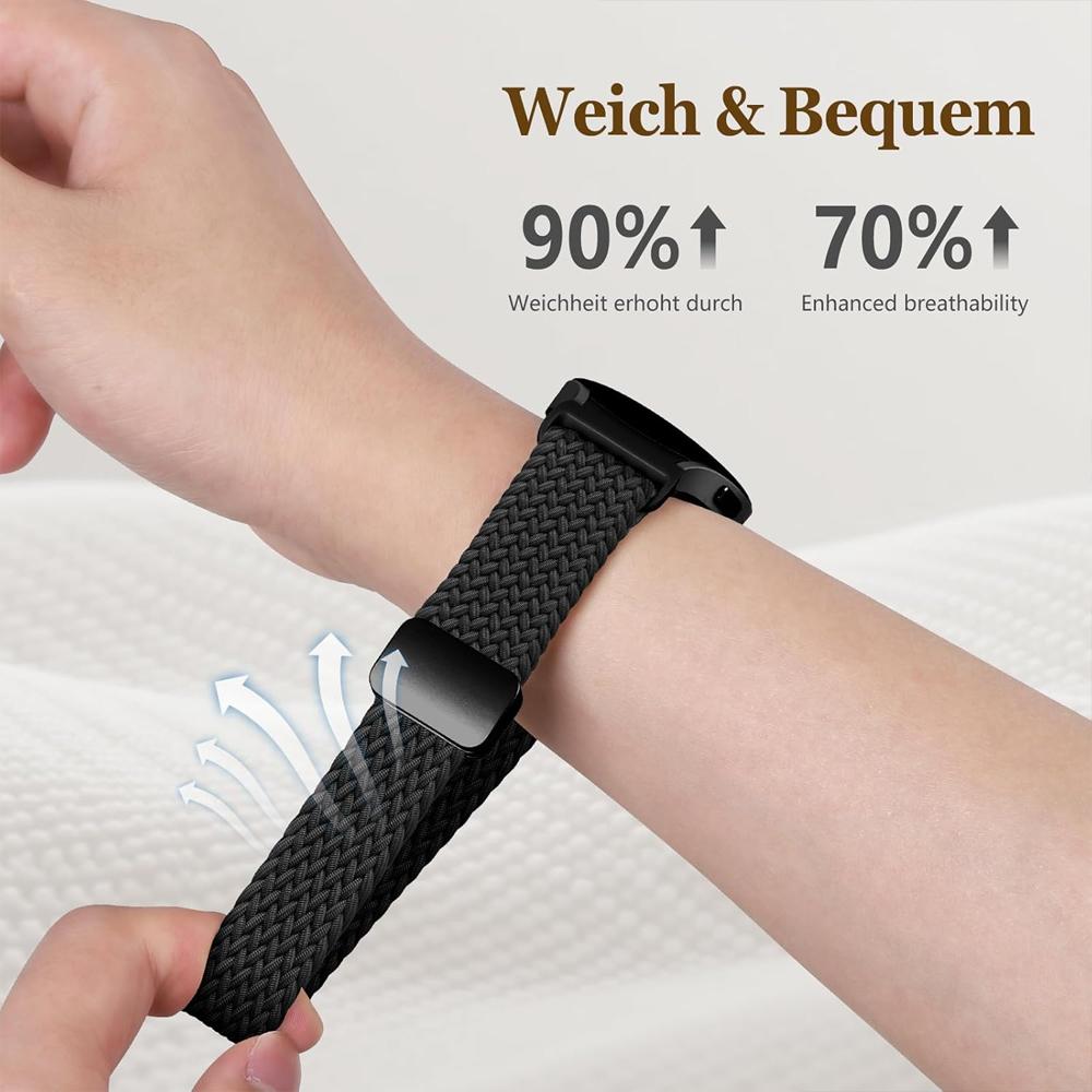 Magnetic Braided Band For Samsung Galaxy Watch 7 6 4 classic/5 Pro/FE 44mm 40mm 45 46 47 mm bracelet correa Galaxy watch 7 Strap