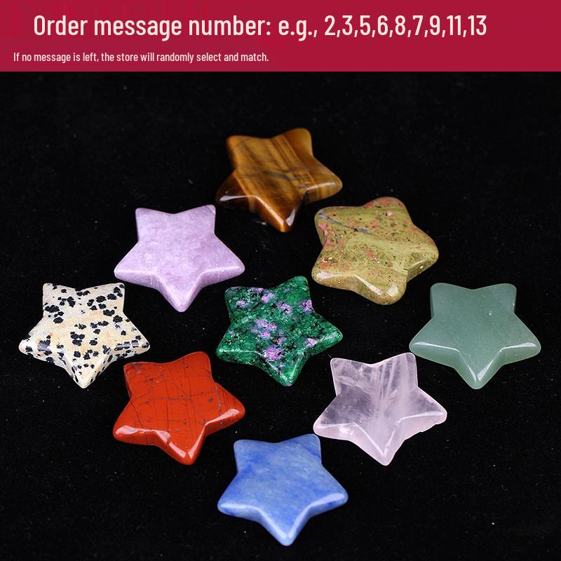 Star Moon Natural Mineral Specimens - Children's Educational Crystal Stones