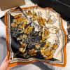 Summer High-End Simulation Silk Square Scarf Femininity Versatile Sunscreen Large Shawl Silk Scarf Variety