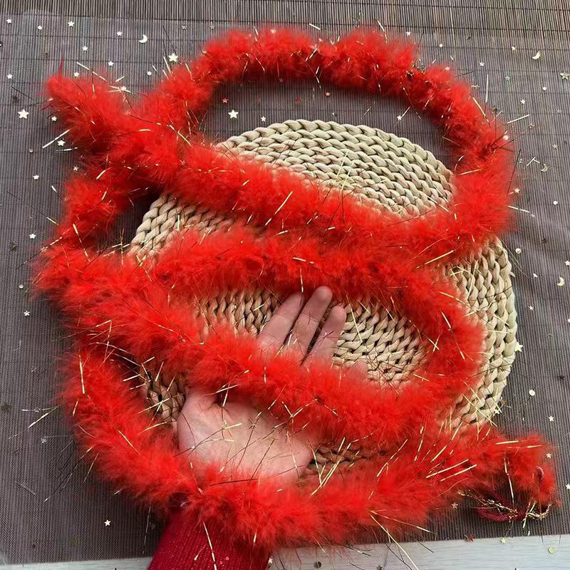 4-5cm Boa Feathers For Crafts 2Yard Party Sewing Turkey Pheasant Strip Blue Black White Plumas Long Decoration Clothes Dress Hat