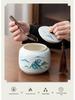 Premium Longjing Tea Gift Set: Ceramic Canister and Half Jin Green Tea Box