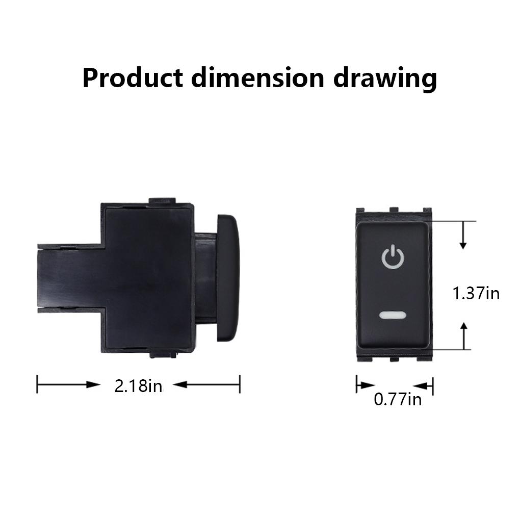 Cars Switch Small Control Switches High Fit Wide Application Multifunctional Cars Button Automobile Replacement Parts Fittings