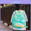 Kids Backpack Cartoon Preschool Breathable Fabric Color Block Design Boys Girls