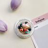 Mobile Phone Airbag Bracket Pasted Round Rocking Music Strawberry Kt Cat Women'S Cute Magnetic Desktop Support Rack Ring