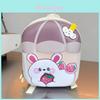 Cartoon Bunny Strawberry Kids Backpack With Hard Shell Durable Oxford Fabric For School Children