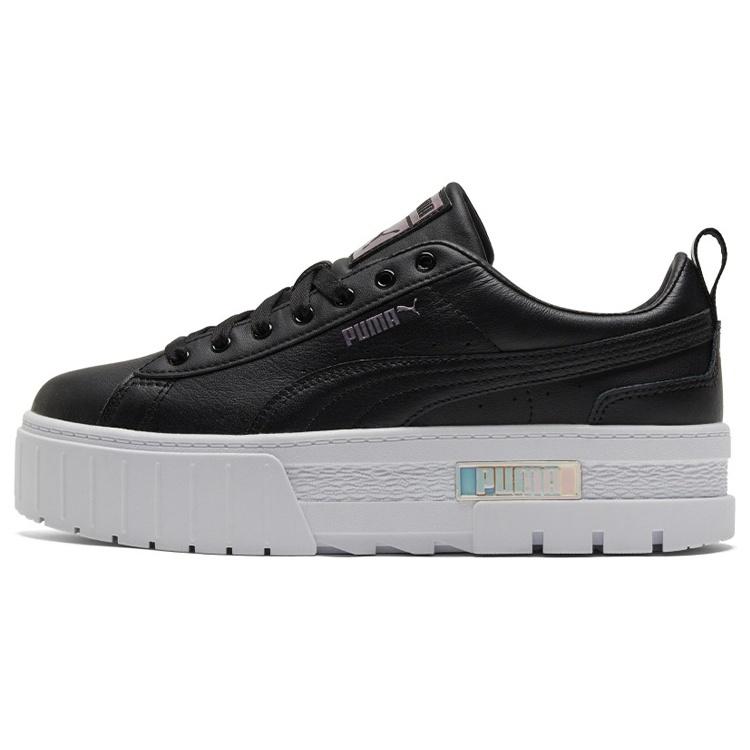 (WMNS) PUMA Mayze Lth Iridescent Sneakers Black/White Women s 387269-02 EU 38