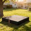 Sandbox Cover, Square Sandpit Cover Waterproof Dustproof UV Protection, Sandbox Canopy with Drawstring and Elastic Band