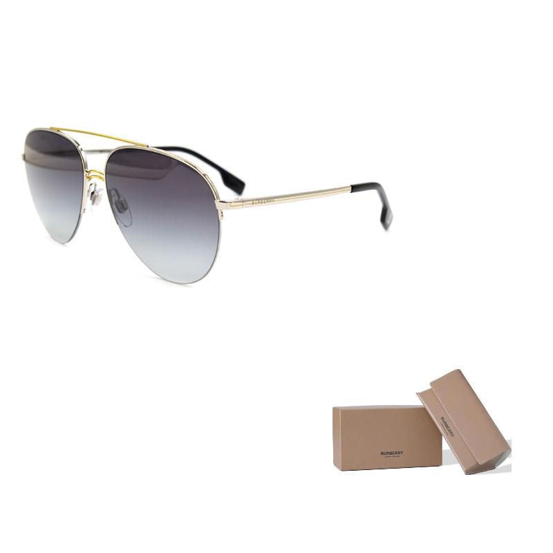 Burberry Modern Urban Sunglasses Asian Men's Silver Grey