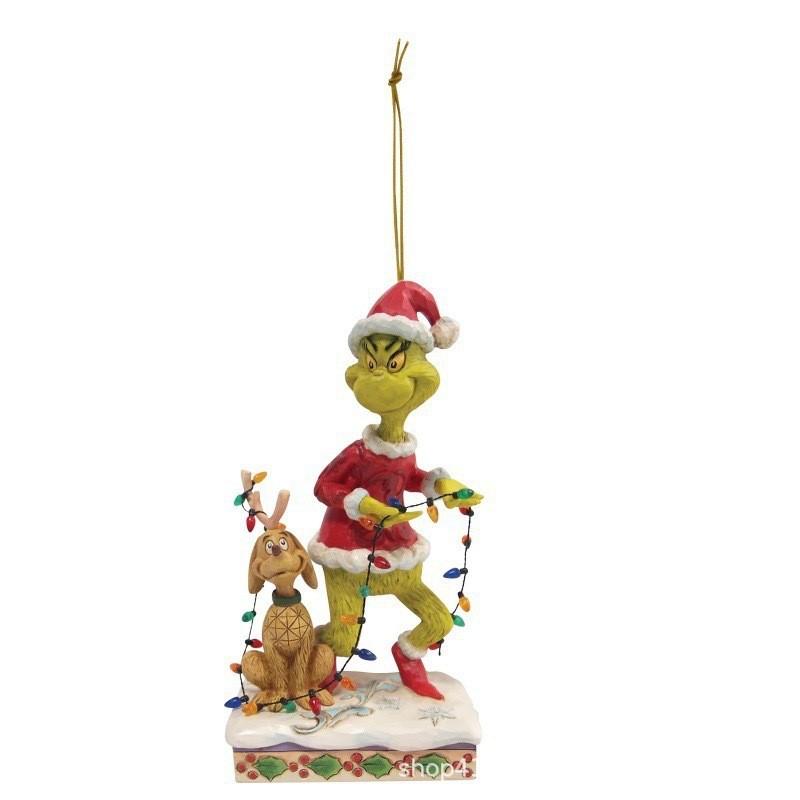 Green 2023 Unique Monster Cartoon Holiday Hanging Decorations For Joyful Christmas Decor