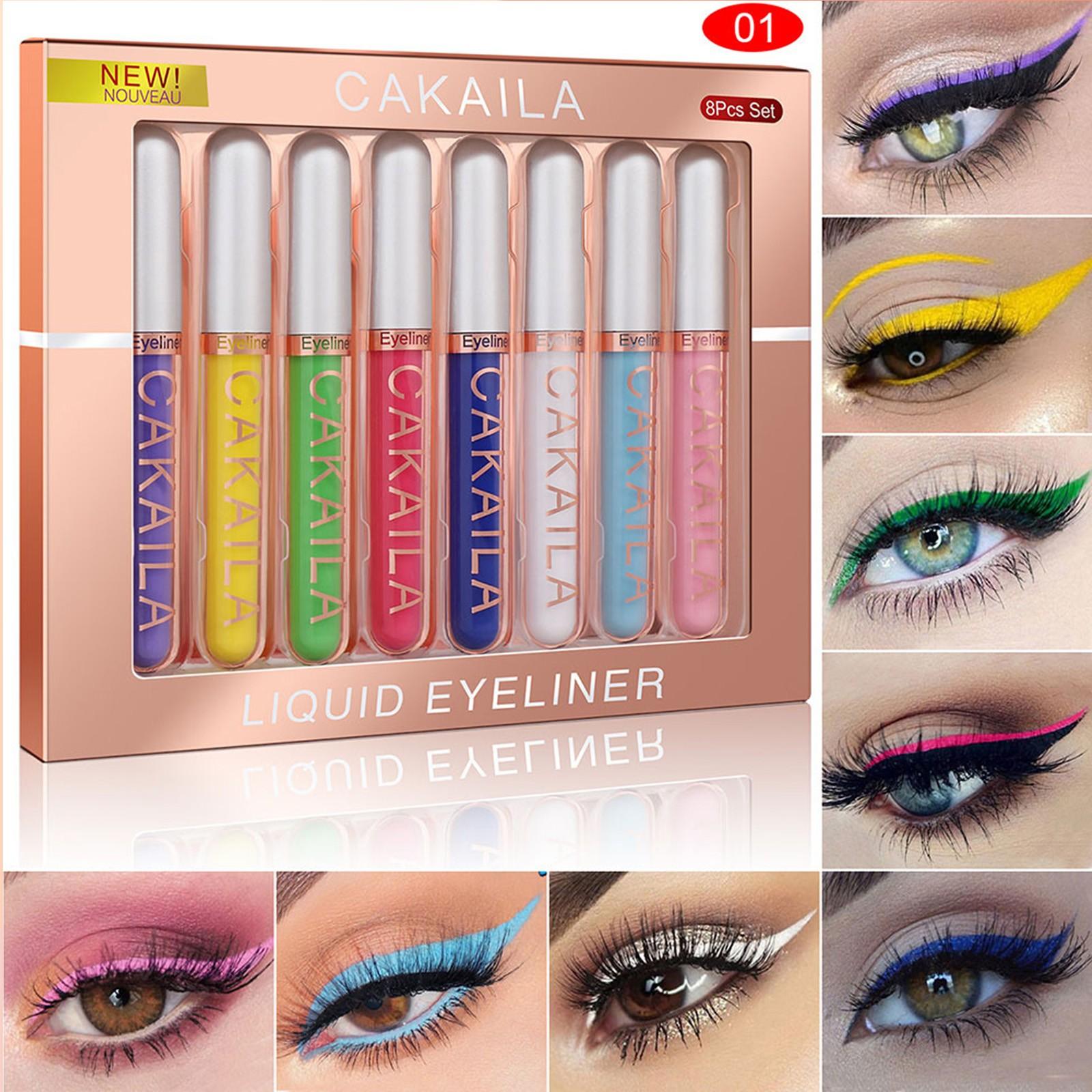 

8 Color Glitter Color Pen Quick-drying Eye Makeup 2.5ML