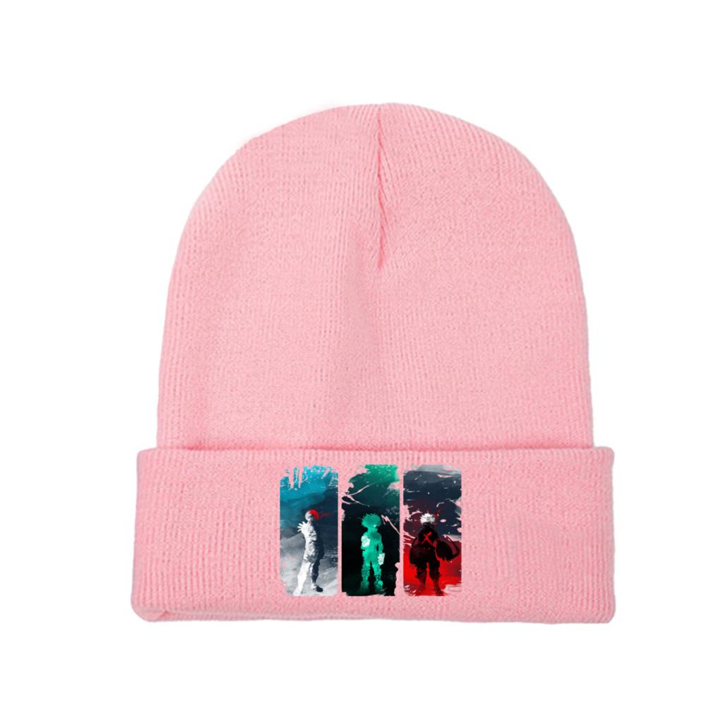 One For All My Hero Academia What's Your Power Knitted Hat Women's Unisex's Skullies Beanies Winter Hats  Warm Cap