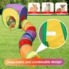 3-in-1 Katzentunnel Polyester Pop-Up Haustier-Spieltunnel mit Würfelzelt und Spielball Haustierröhre Zusammenklappbares Spielzeug Welpen-Trainingsspielzeug