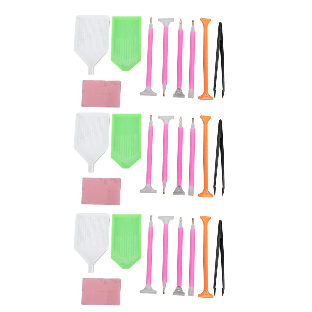 Diamond Painting Tool Diamond Rhinestone Painting Point Drill Pen with Tweezers for Beginner Set of