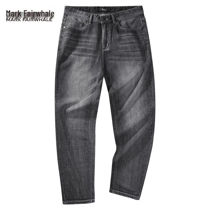 Mark Fairwhale Men s Lyocell Blend Retro Washed Straight-Leg Jeans 36