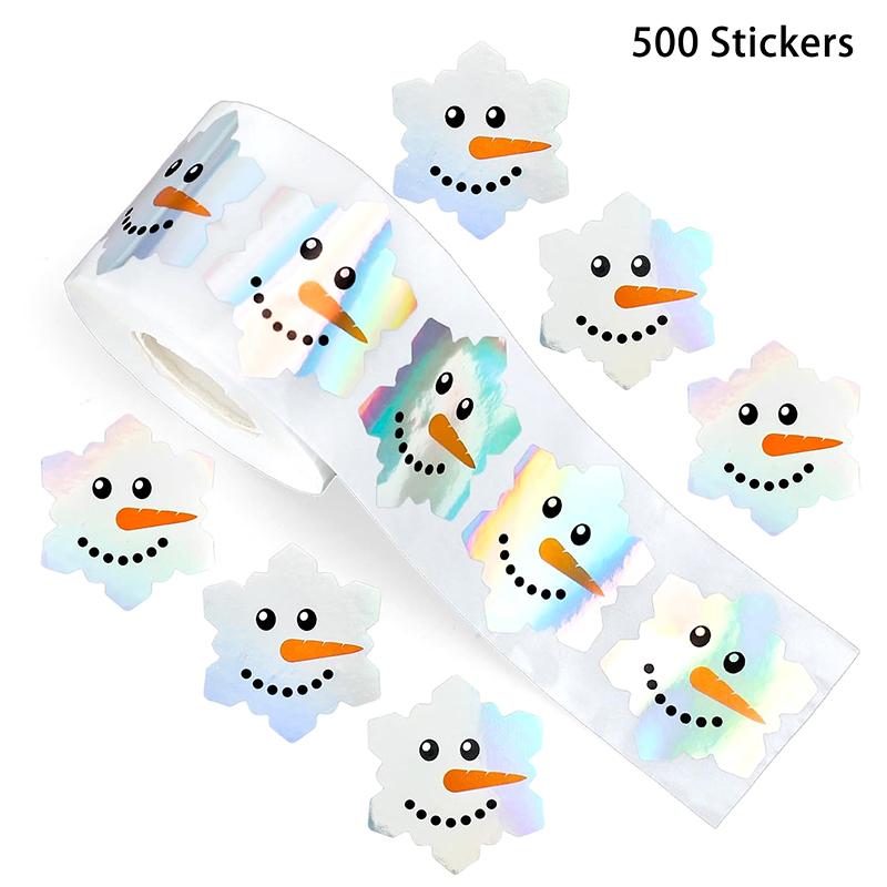 500Pcs Glittering Flower Sticker Party Gift Wrapping Label Sticker Children Reward Stickers Scrapbook Stationery