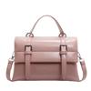 Retro preppy style large-capacity handbag women's 2025 pre-spring new Korean solid color shoulder bag textured messenger bag