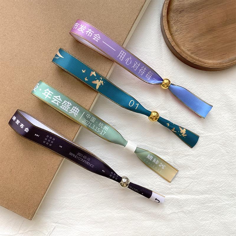

Disposable Custom Logo Ribbon Wristbands (100 Pcs)