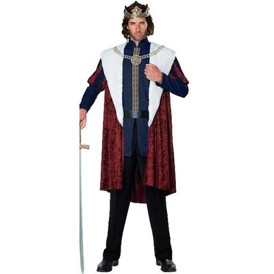 Halloween New Classical Court Adult King and Queen Costumes, Royal Retro Couple Costumes