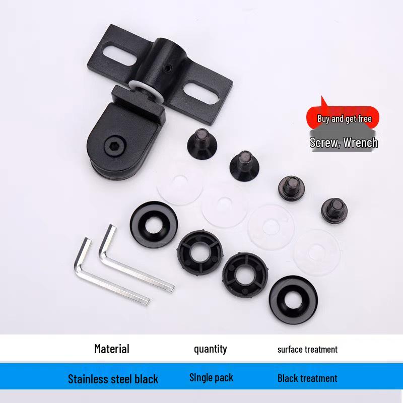 Edelstahl Glasduschtür Clips & Scharniere - Obere/Untere Wellen & Deckenhohe Zubehörteile