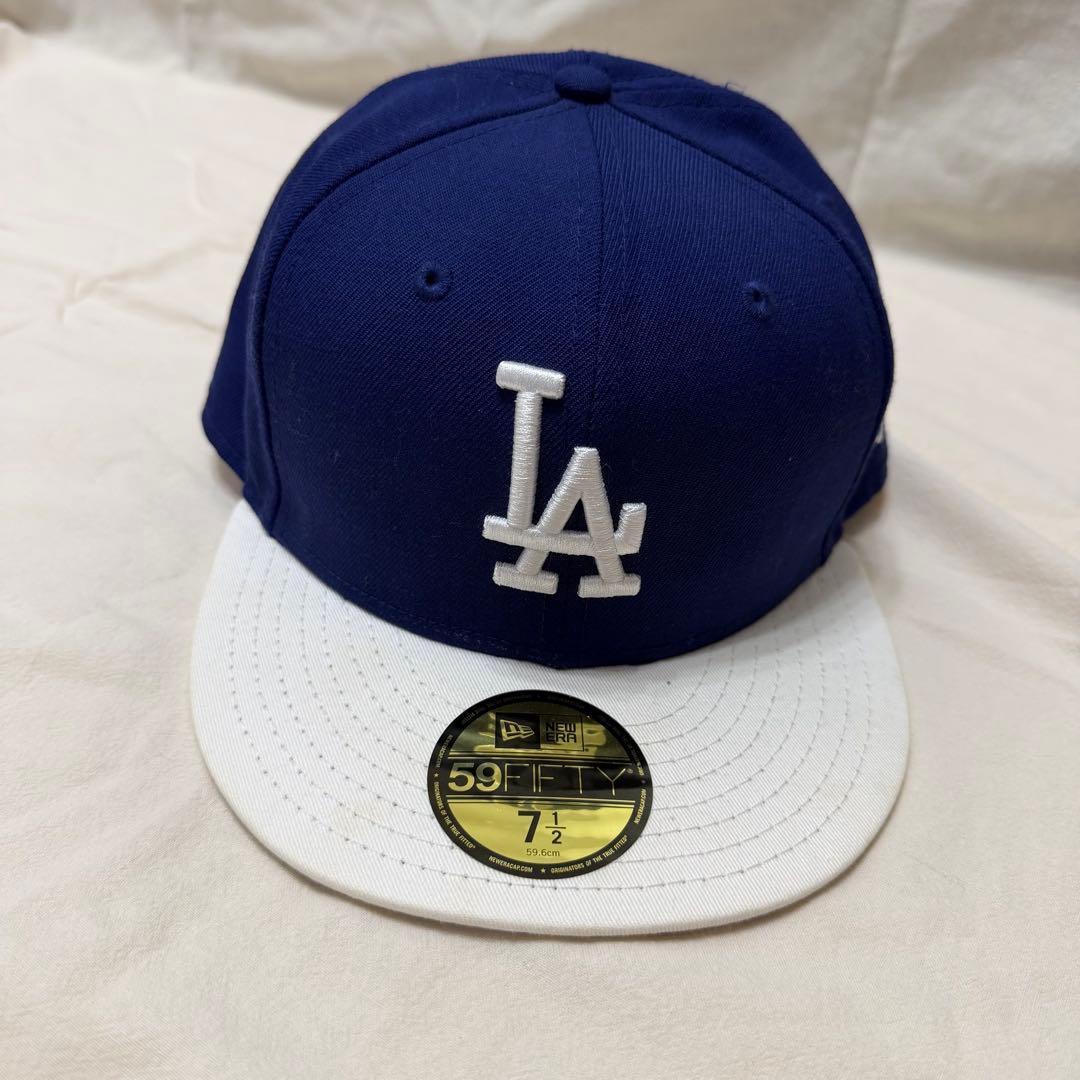 Used Unused New Era 59FIFTY LA Dodgers Cap 7 1/2